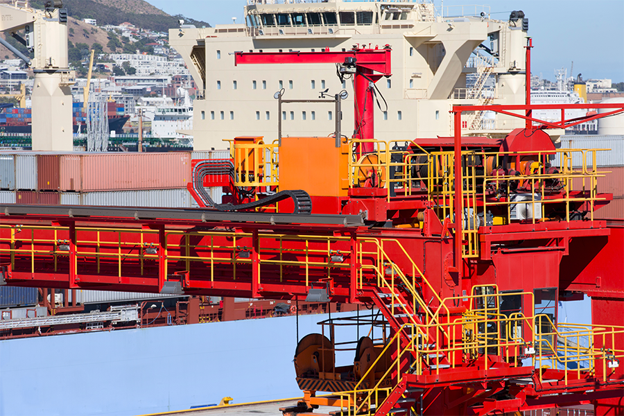 Apparatuur voor havenmachines